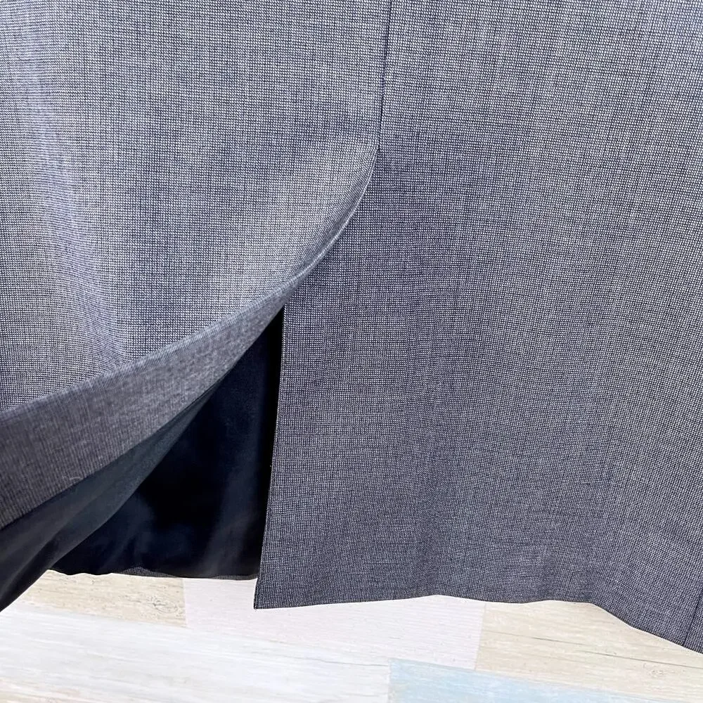 Jos A Bank Wool Nailhead Suit Gray Mens Two Button 41L Jacket 35L Pleated Pants